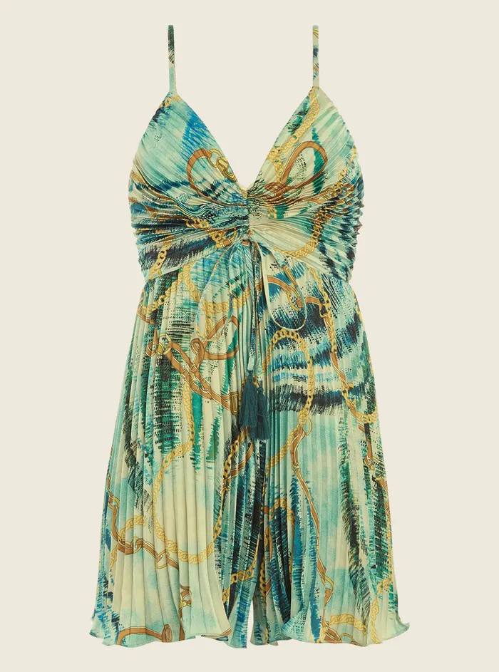 Women Jumpsuits and Rompers GUESS Marciano Blue Chain Reaction Romper Women Jumpsuits and Rompers GUESS Marciano Blue Chain Reaction Romper