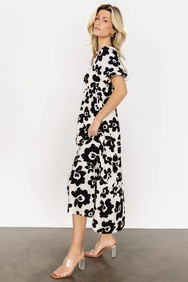 Women Kasey Maxi Dress Black Ivory Print Baltic Born Maxi Dresses Women Kasey Maxi Dress Black Ivory Print Baltic Born Maxi Dresses