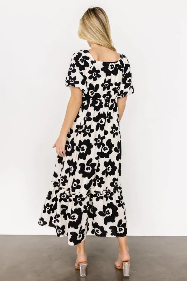 Women Kasey Maxi Dress Black Ivory Print Baltic Born Maxi Dresses Women Kasey Maxi Dress Black Ivory Print Baltic Born Maxi Dresses