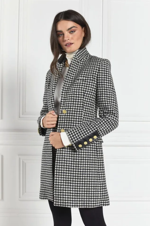 Women Kempton Coat Houndstooth Holland Cooper Tailoring