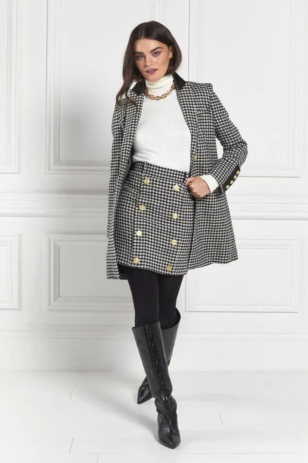 Women Kempton Coat Houndstooth Holland Cooper Tailoring
