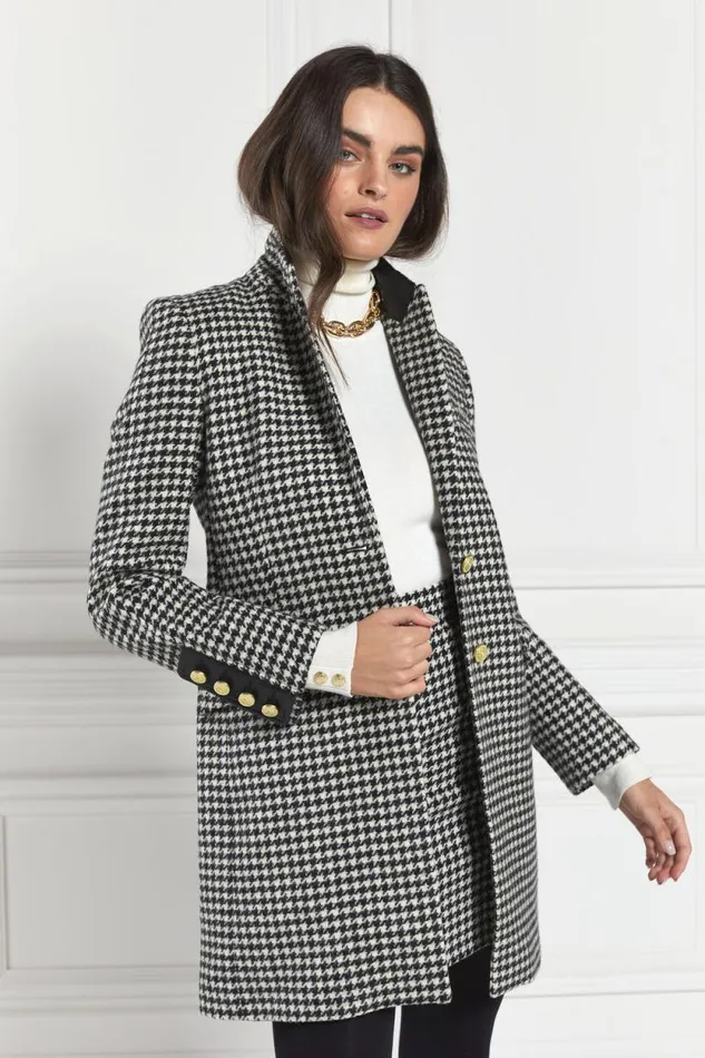Women Kempton Coat Houndstooth Holland Cooper Tailoring