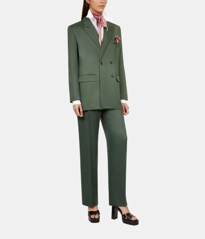 Women Khaki Suit Jacket THE KOOPLES Blazers and Suits