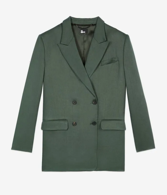 Women Khaki Suit Jacket THE KOOPLES Blazers and Suits