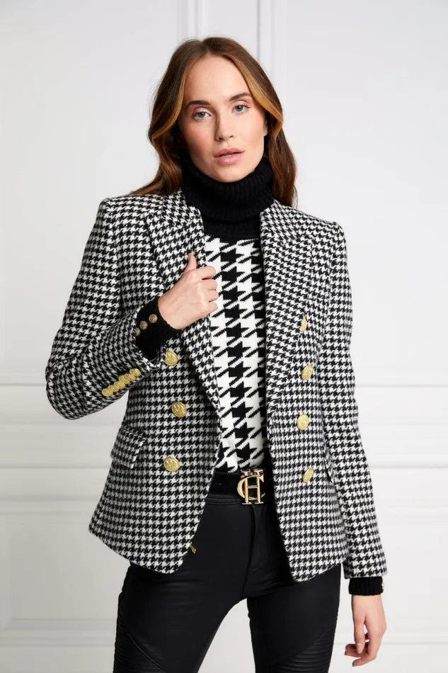 Women Knightsbridge Blazer Houndstooth Holland Cooper Tailoring