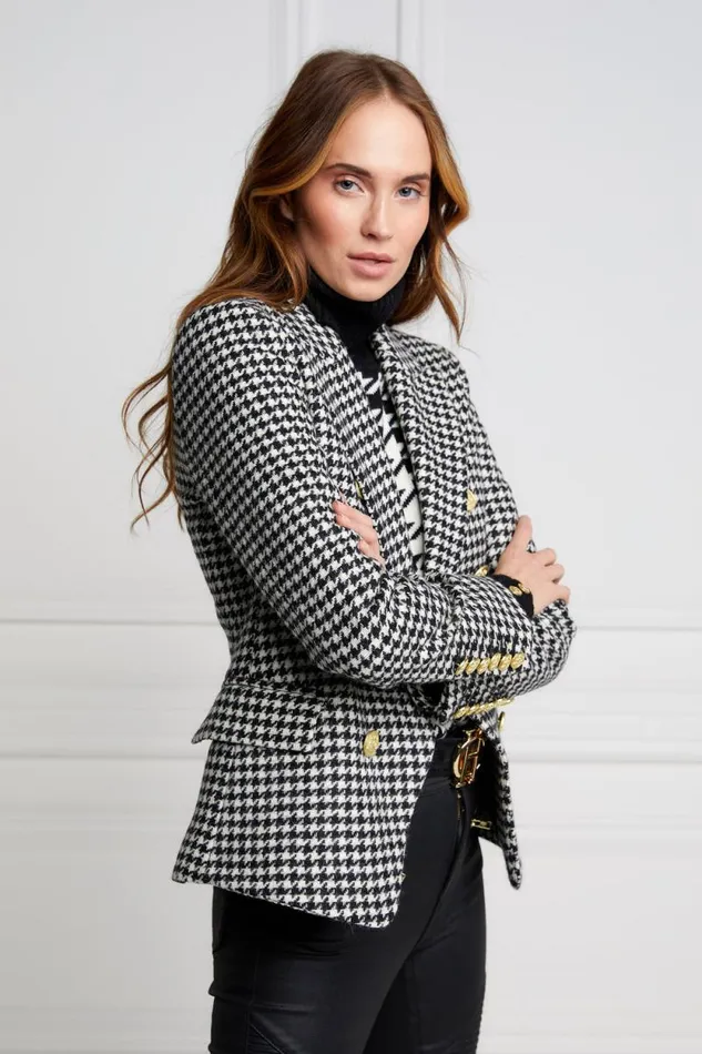 Women Knightsbridge Blazer Houndstooth Holland Cooper Tailoring