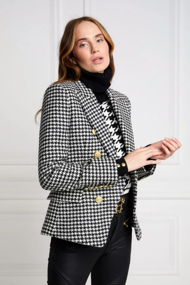 Women Knightsbridge Blazer Houndstooth Holland Cooper Tailoring