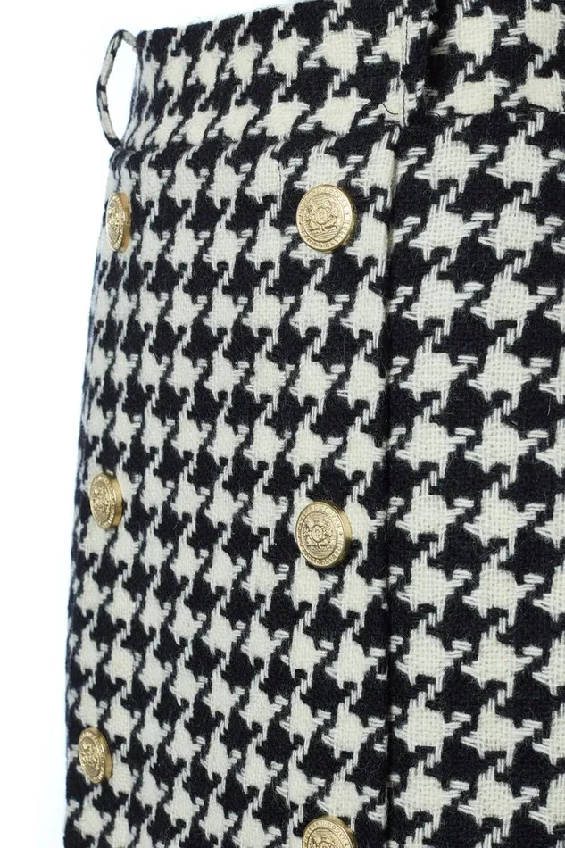 Women Knightsbridge Skirt Large Scale Houndstooth Holland Cooper Tailoring Women Knightsbridge Skirt Large Scale Houndstooth Holland Cooper Tailoring
