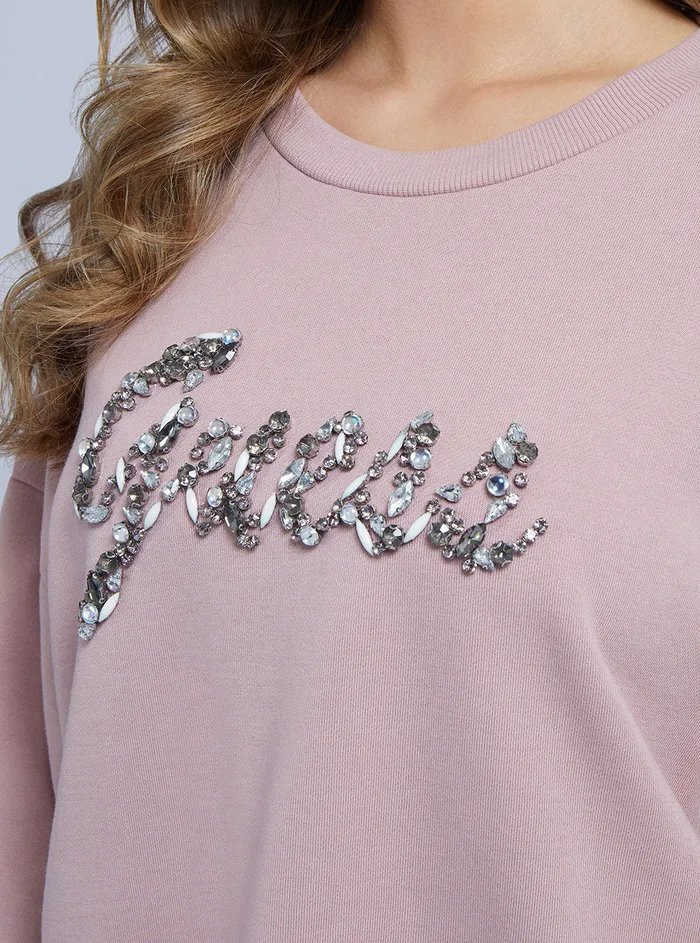 Women Knits and Sweaters GUESS Eco Rosy Violet Manila Logo Jumper Women Knits and Sweaters GUESS Eco Rosy Violet Manila Logo Jumper
