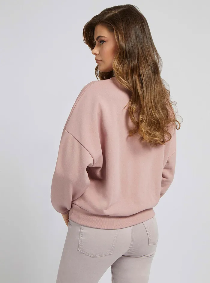 Women Knits and Sweaters GUESS Eco Rosy Violet Manila Logo Jumper Women Knits and Sweaters GUESS Eco Rosy Violet Manila Logo Jumper