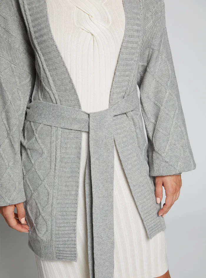 Women Knits and Sweaters GUESS Grey Edwige Cardigan Women Knits and Sweaters GUESS Grey Edwige Cardigan