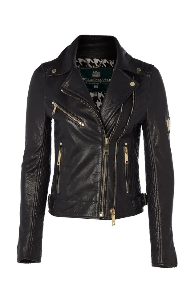 Women Leather Biker Jacket Black Holland Cooper Jackets Women Leather Biker Jacket Black Holland Cooper Jackets