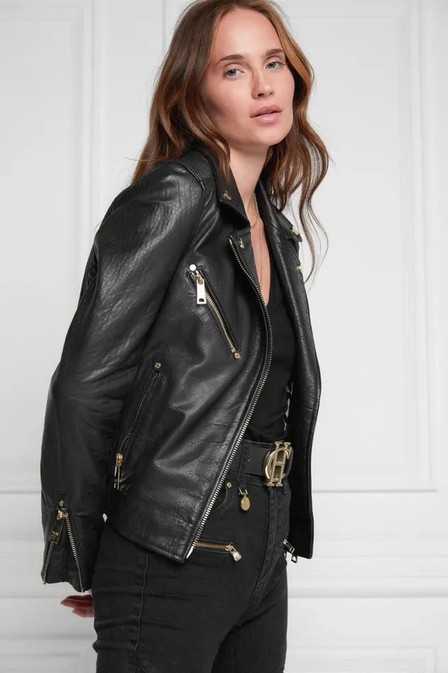 Women Leather Biker Jacket Black Holland Cooper Jackets Women Leather Biker Jacket Black Holland Cooper Jackets