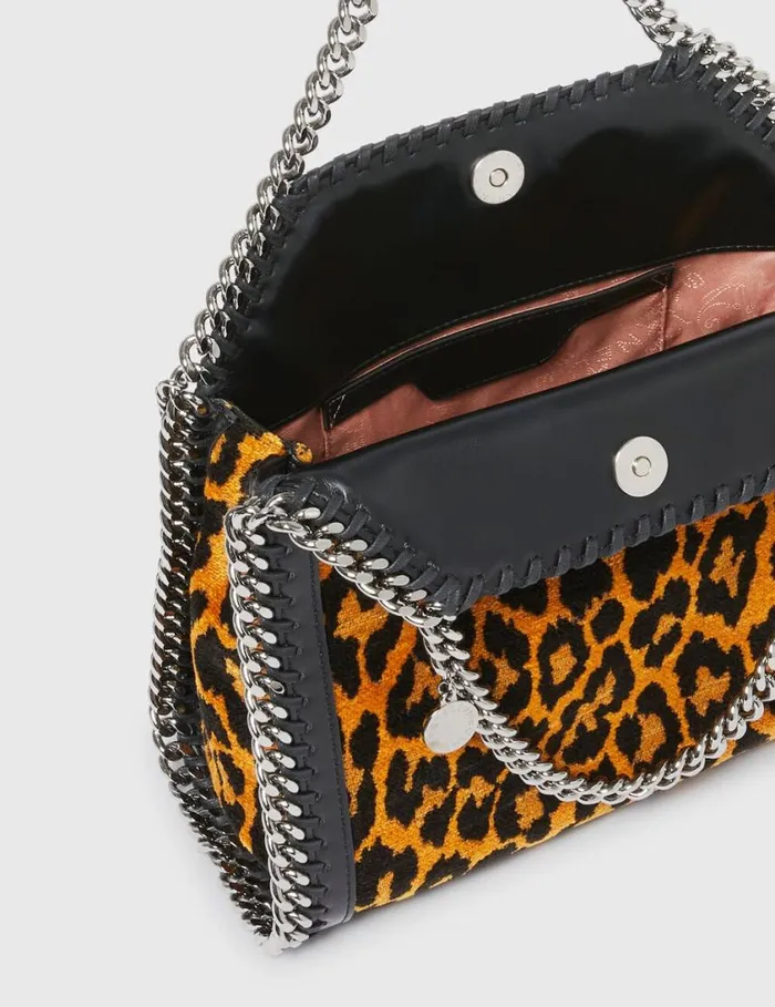Women Leopard Falabella Mini Tote Bag Leopard Print Stella McCartney TopHandle Bags Women Leopard Falabella Mini Tote Bag Leopard Print Stella McCartney TopHandle Bags