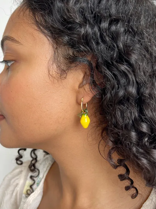 Women Lisa Says Gah Limoncello Hoops Lemon Jewelry