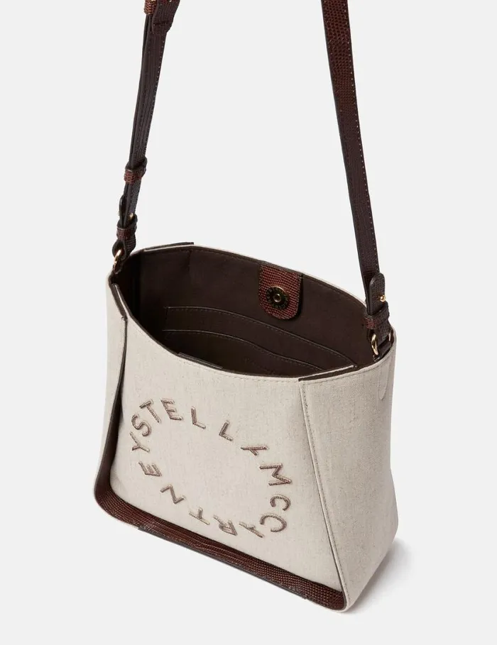 Women Logo Crossbody Bag Birch White Stella McCartney Logo Bag Women Logo Crossbody Bag Birch White Stella McCartney Logo Bag