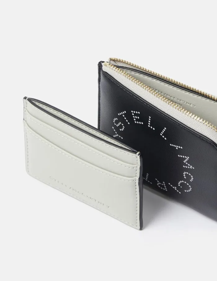 Women Logo Zip Cardholder Black Stella McCartney Card Cases Women Logo Zip Cardholder Black Stella McCartney Card Cases