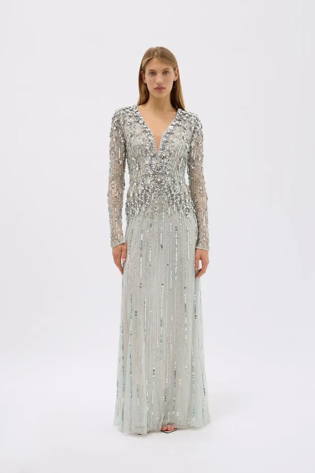 Women Long Sleeve Dresses Rachel Gilbert ROSA GOWN