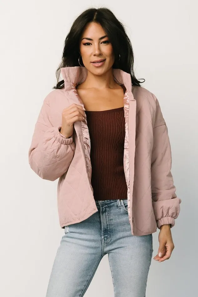 Women Lori Puffer Jacket Dusty Pink Baltic Born Outerwear Women Lori Puffer Jacket Dusty Pink Baltic Born Outerwear