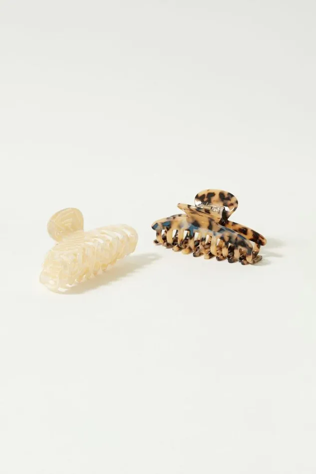Women Lucky Brand Hair Accessories Classic Tortoise Claw Set Multi