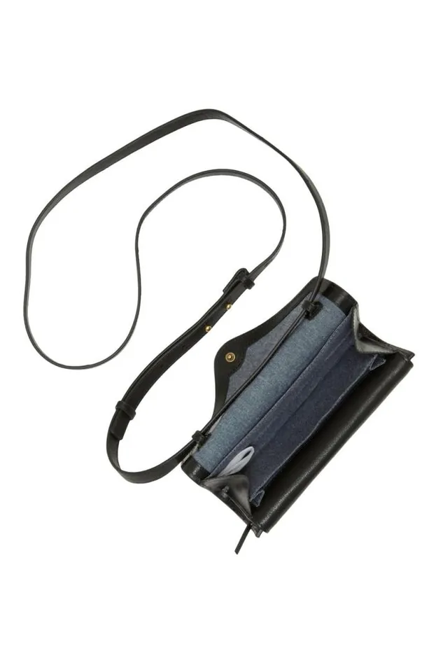 Women Lucky Brand Handbags Love Crossbody Wallet Black