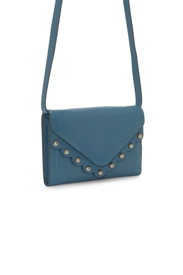 Women Lucky Brand Handbags Ruth Scalloped Crossbody Bag Open Blueturquoise