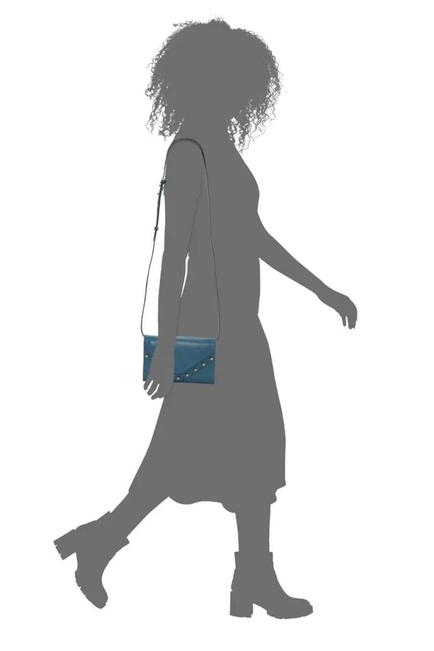 Women Lucky Brand Handbags Ruth Scalloped Crossbody Bag Open Blueturquoise