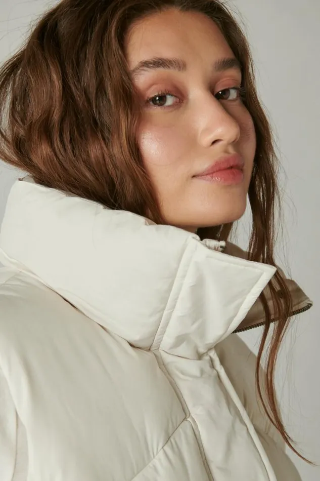 Women Lucky Brand Jackets and Outerwear Puffer Vest Cream Women Lucky Brand Jackets and Outerwear Puffer Vest Cream