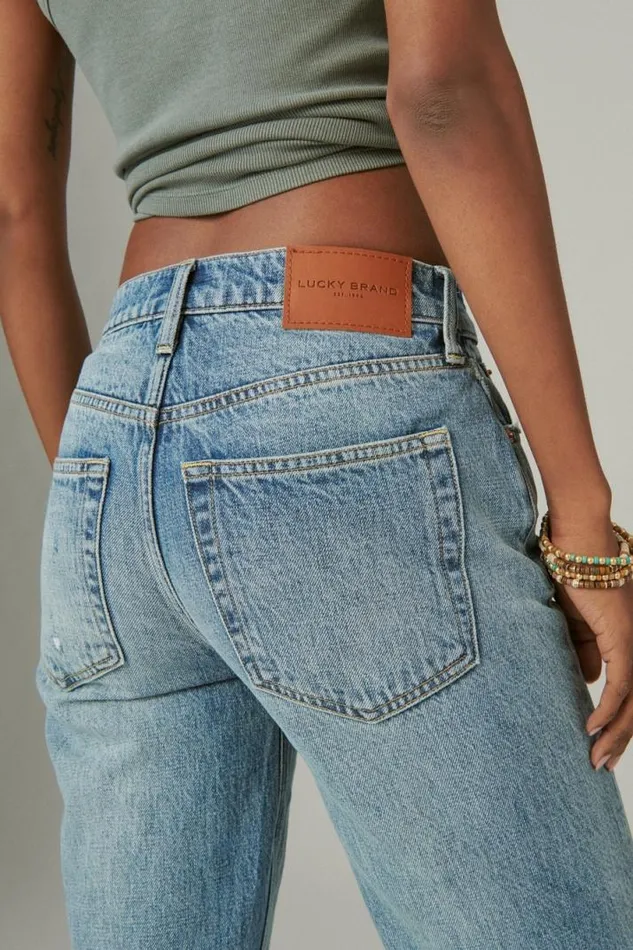 Women Lucky Brand Jeans Boyfriend Flare Easy Like Sunday Dt