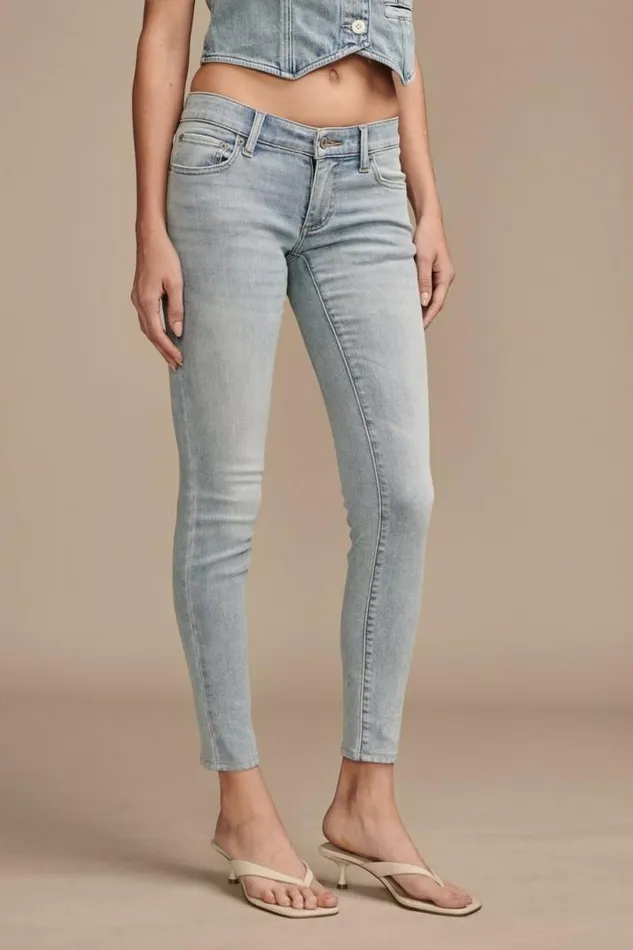 Women Lucky Brand Jeans Low Rise Lizzie Skinny Fan Girl