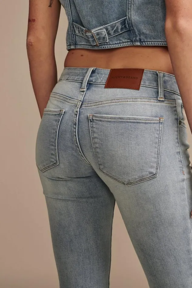 Women Lucky Brand Jeans Low Rise Lizzie Skinny Fan Girl