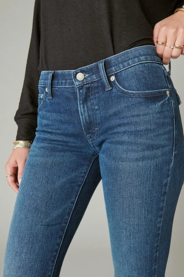 Women Lucky Brand Jeans Mid Rise Sweet Boot Trail Mix