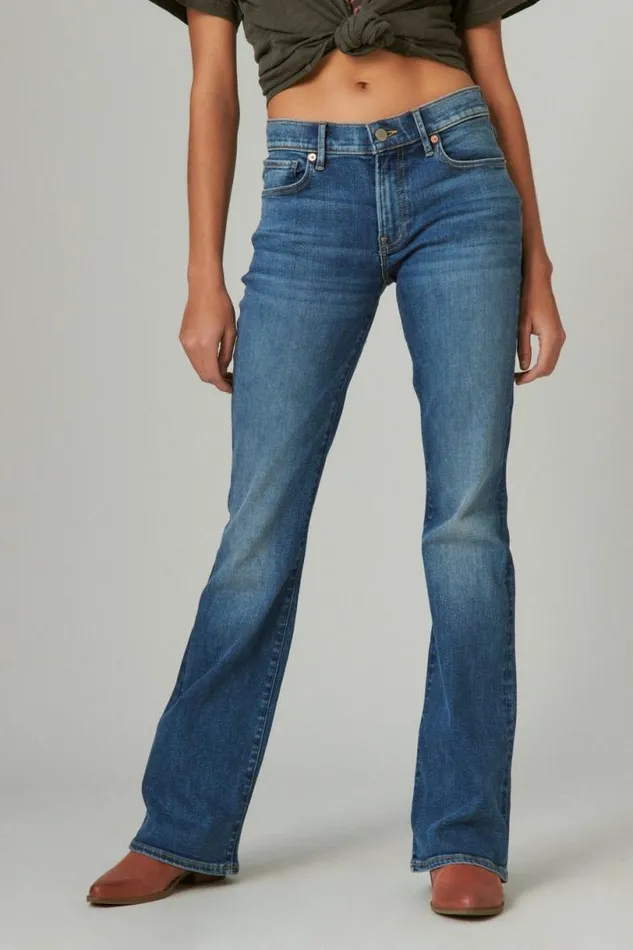 Women Lucky Brand Jeans Mid Rise Sweet Flare Something Sweet