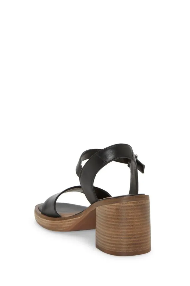 Women Lucky Brand Shoes Garna Block Heel Black