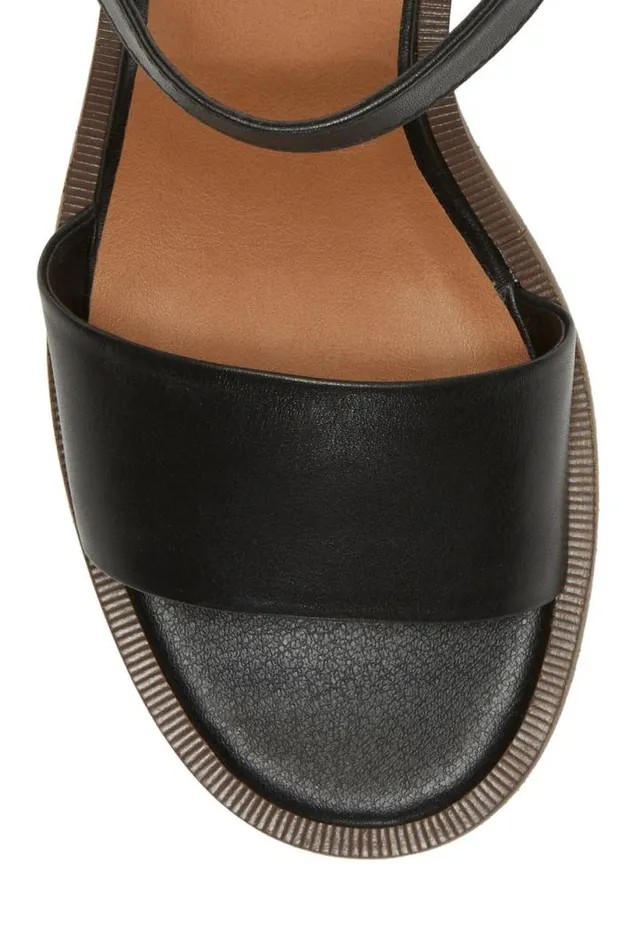 Women Lucky Brand Shoes Garna Block Heel Black