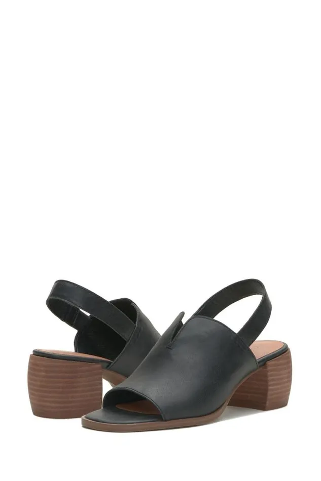 Women Lucky Brand Shoes Jaila Muled Heel Black