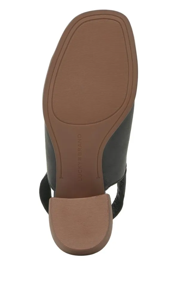 Women Lucky Brand Shoes Jaila Muled Heel Black