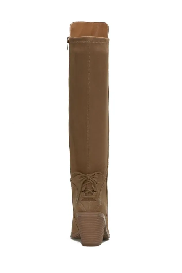 Women Lucky Brand Shoes Mekinna Boots Light Brown
