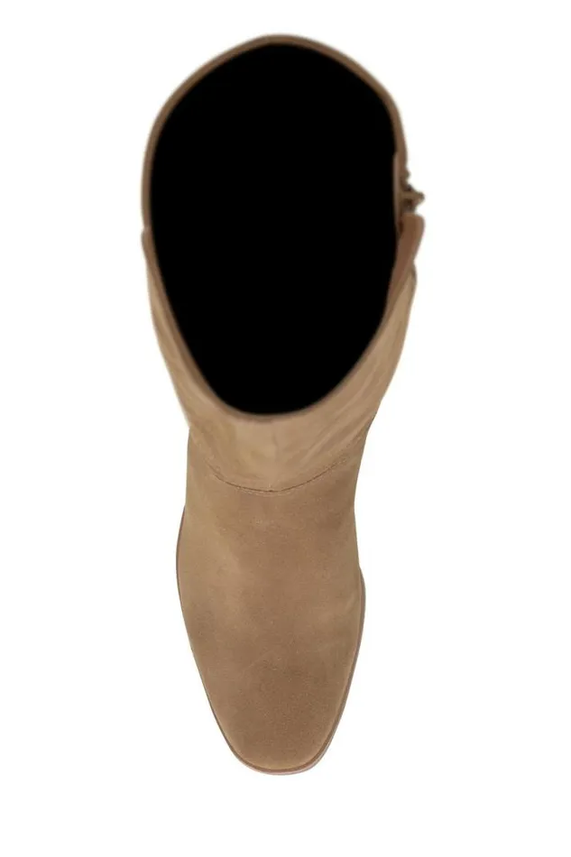 Women Lucky Brand Shoes Mekinna Boots Light Brown