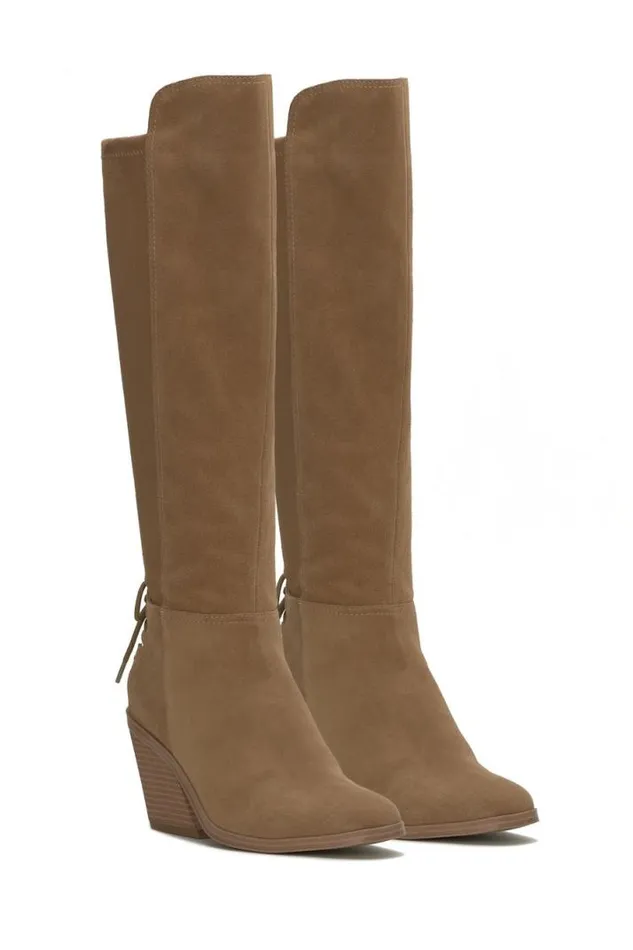 Women Lucky Brand Shoes Mekinna Boots Light Brown