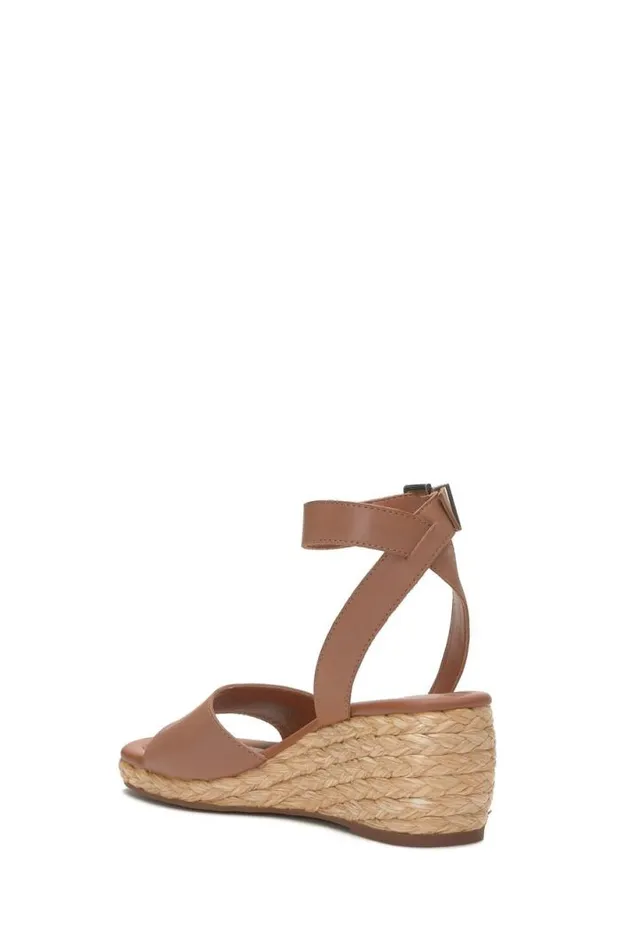 Women Lucky Brand Shoes Nalmo Espadrille Wedge Medium Dark Beige