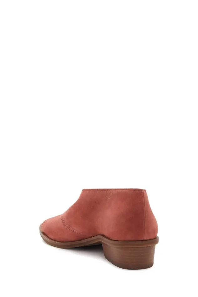 Women Lucky Brand Shoes Serkie Low Heel Dark Red