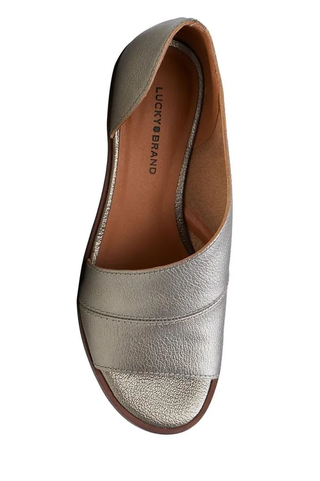 Women Lucky Brand Shoes Serkie Low Heel Light Grey