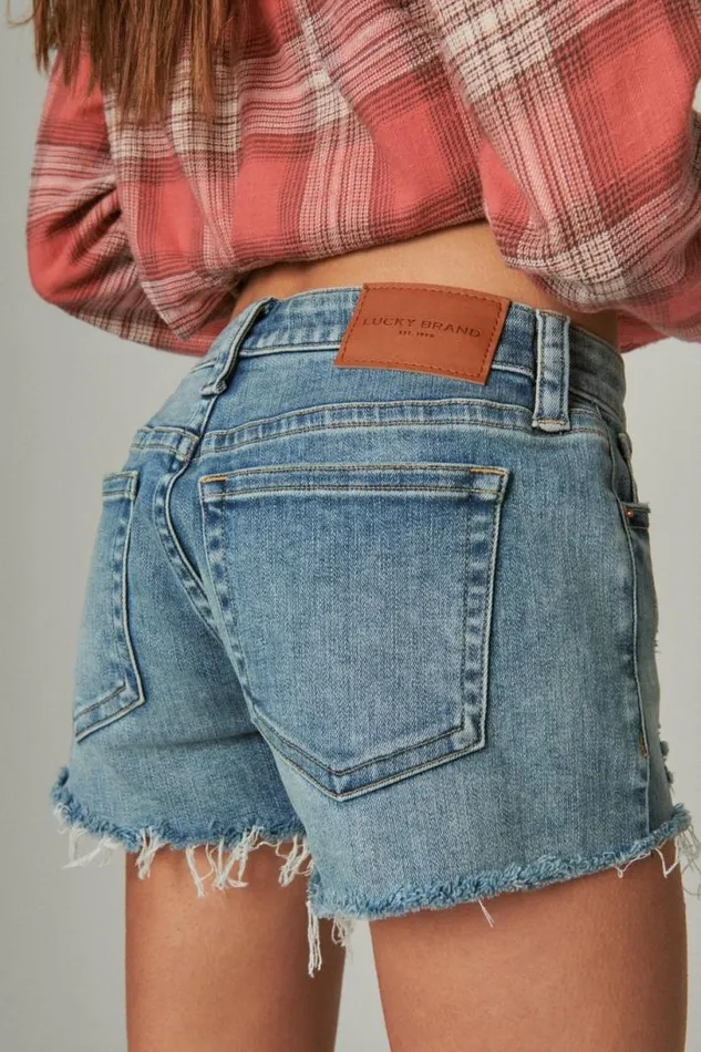 Women Lucky Brand Shorts Low Rise Short Far Far Away