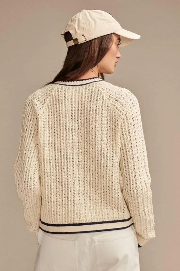 Women Lucky Brand Sweaters and Sweatshirts Button Front Sweater Jacket Tofu