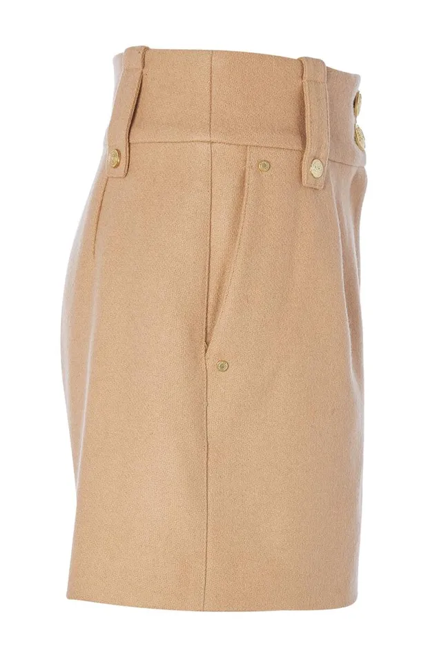 Women Luxe Tailored Short Camel Holland Cooper Tailoring