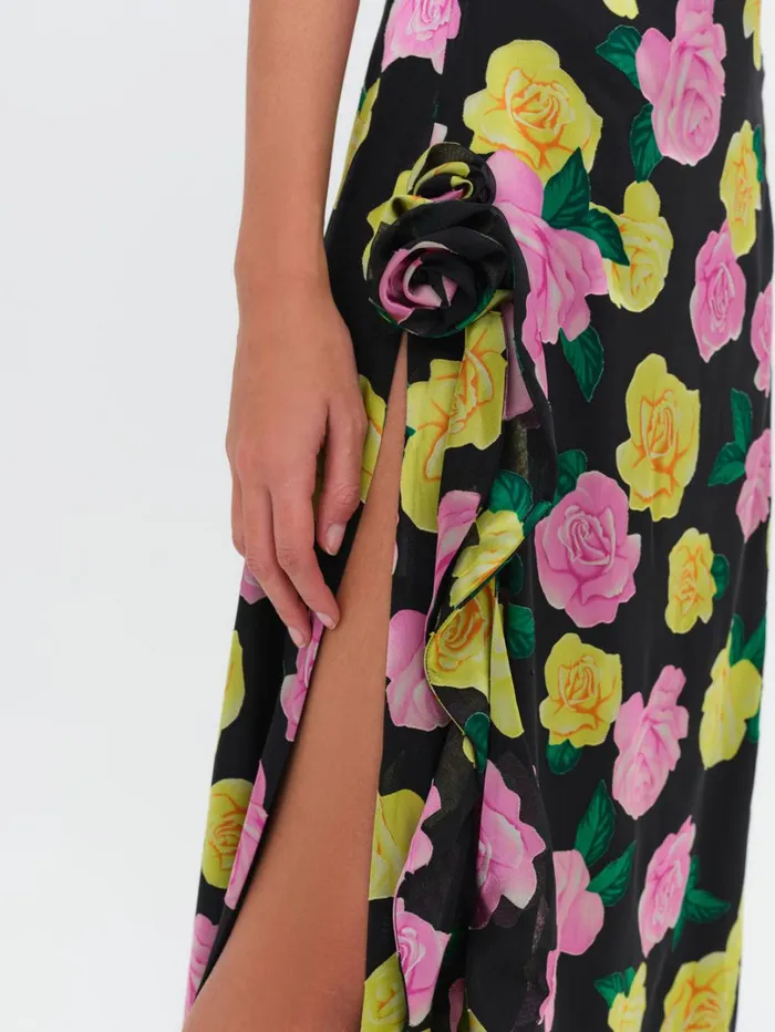 Women Madison Strapless Maxi Dress Black For Love and Lemons Dresses