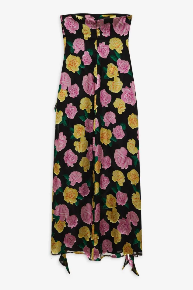Women Madison Strapless Maxi Dress Black For Love and Lemons Dresses