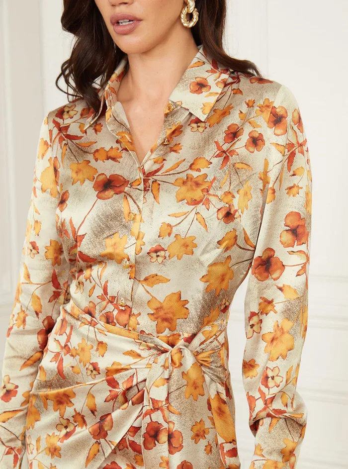 Women Marciano GUESS Marciano Autumn Print Mini Dress Women Marciano GUESS Marciano Autumn Print Mini Dress