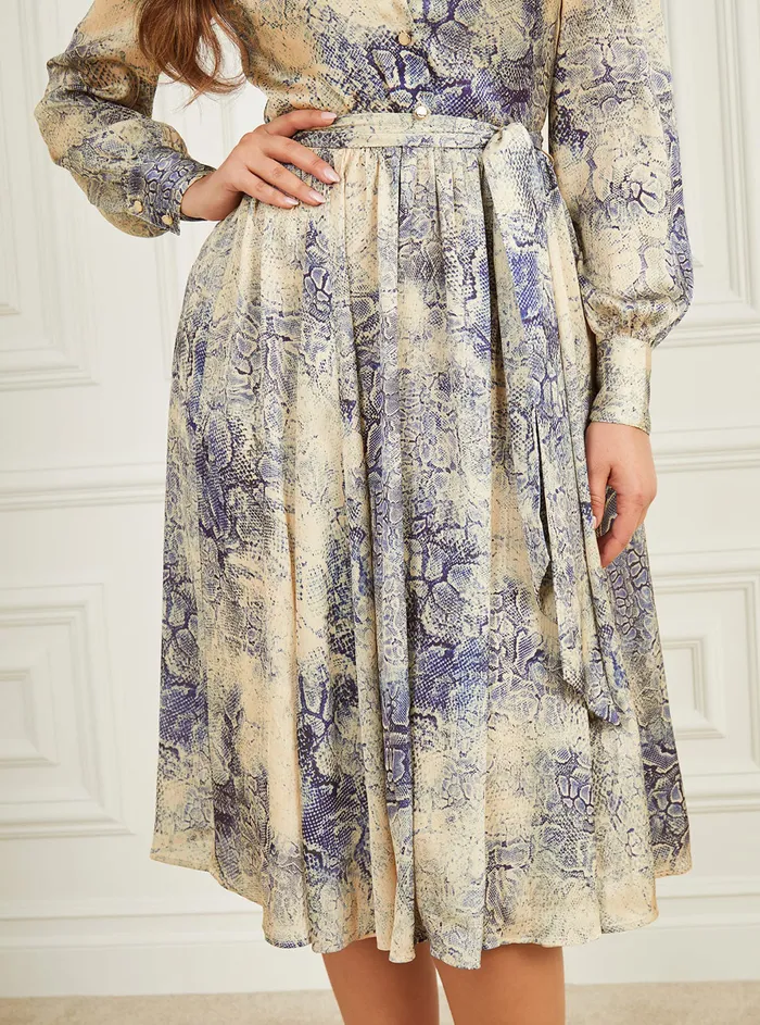Women Marciano GUESS Marciano Spring Print Chemisier Midi Dress
